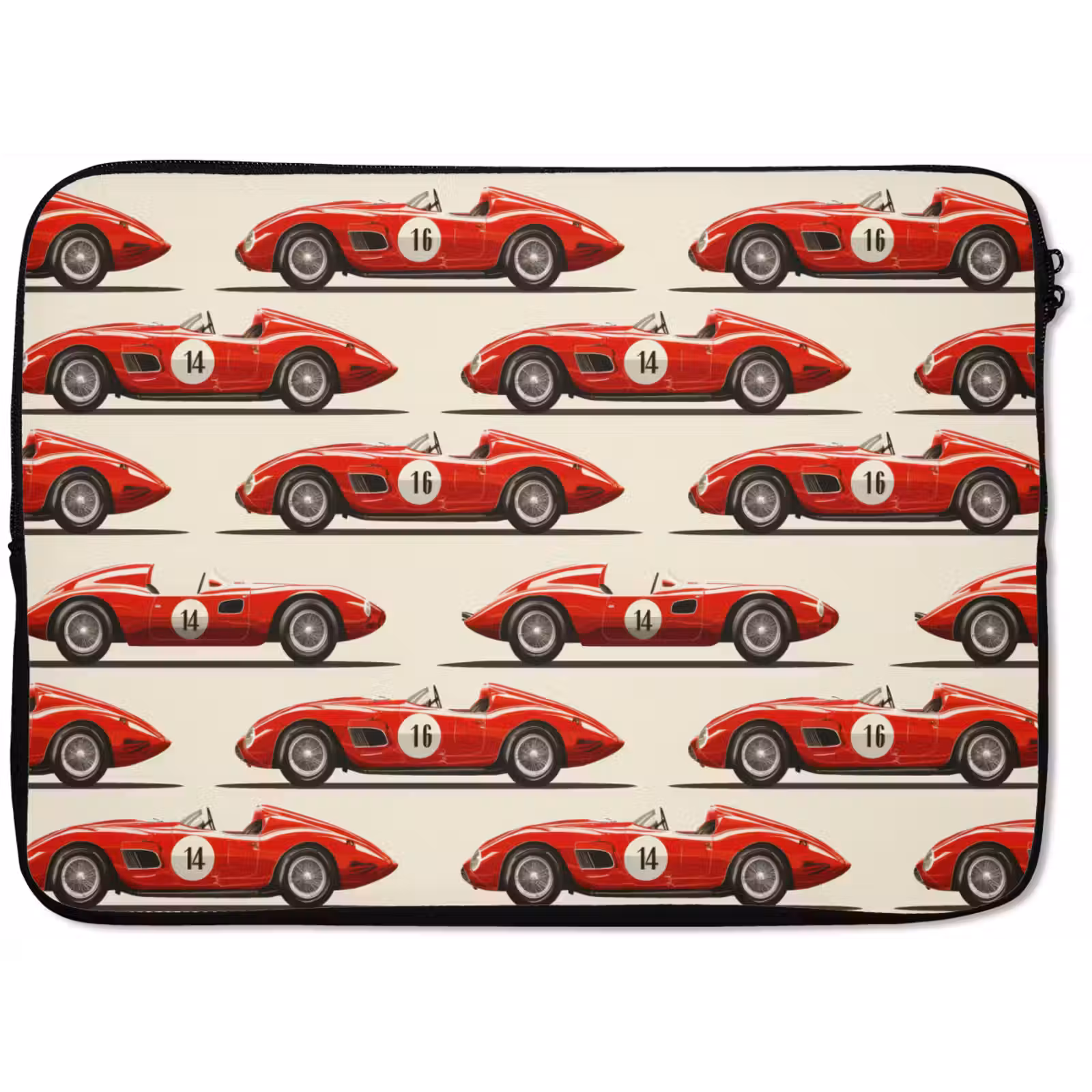 Laptophoes - Raceauto - Retro - Rood — 1