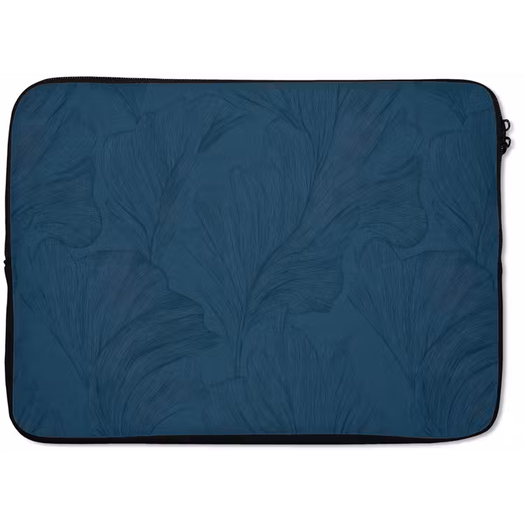 Laptophoes - Abstract - Patroon - Donkerblauw - Elegant — 1