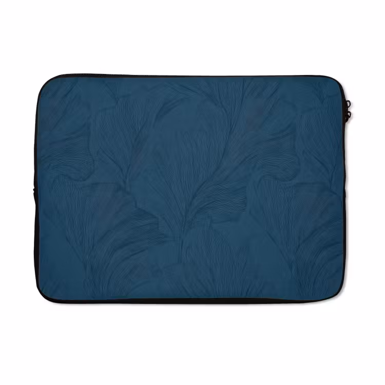 Laptophoes - Abstract - Patroon - Donkerblauw - Elegant — 5