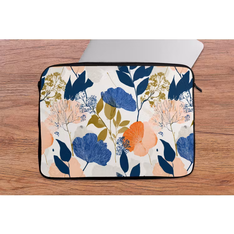 Laptophoes - Bloemen - Botanisch - Kleurrijk — 2