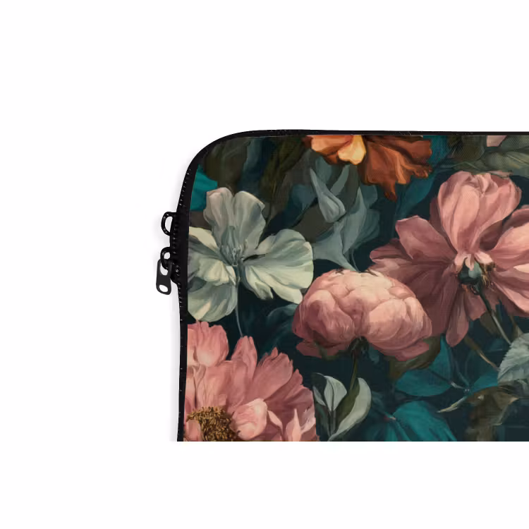 Laptophoes - Bloemen - Schilderachtig - Patroon - Roze — 6