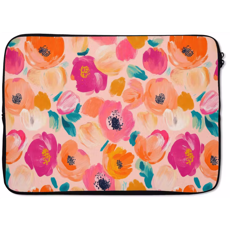 Laptophoes - Bloesems - Vrolijk - Kleurrijk — 1