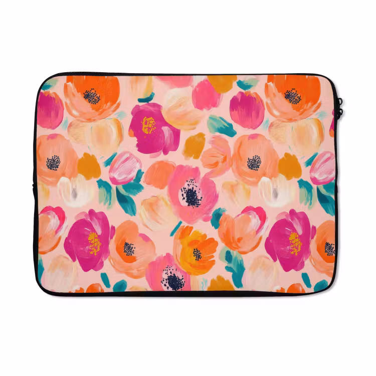 Laptophoes - Bloesems - Vrolijk - Kleurrijk — 5