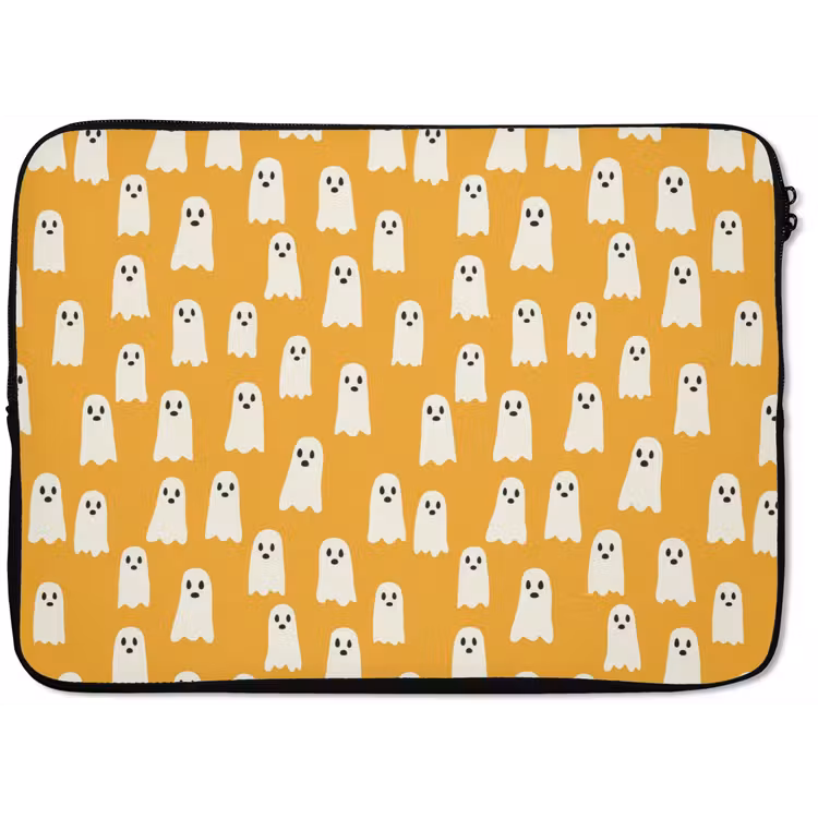 Laptophoes - Halloween - Spookjes - Oker — 1