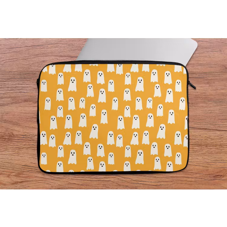 Laptophoes - Halloween - Spookjes - Oker — 2