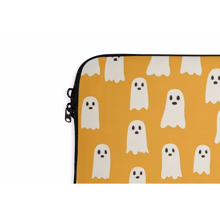 Laptophoes - Halloween - Spookjes - Oker — 6
