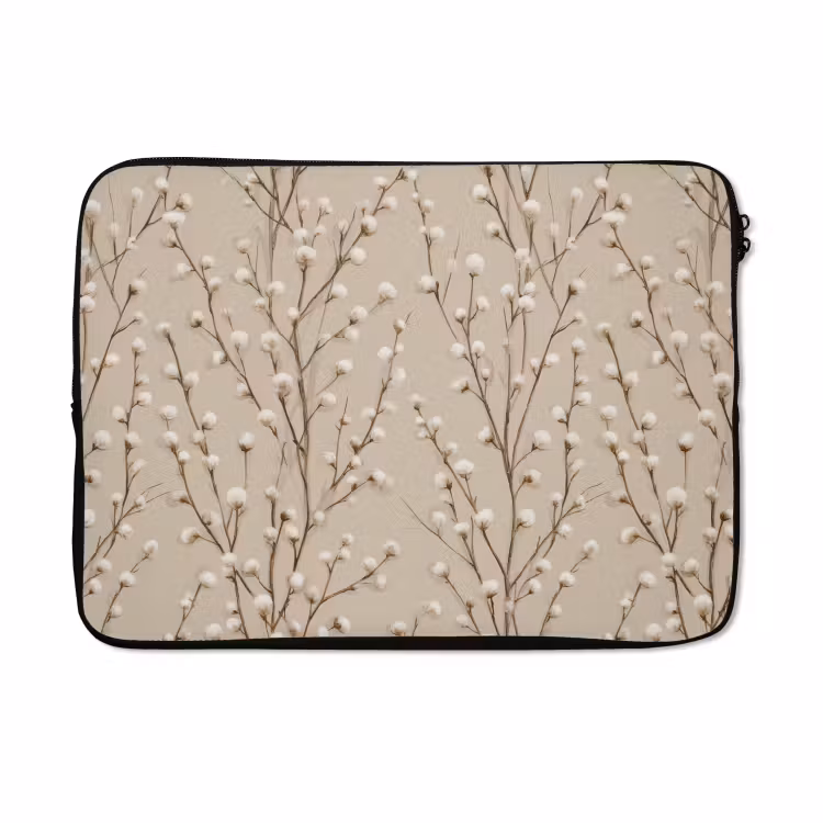 Laptophoes - Katoen - Natuur - Taupe — 5