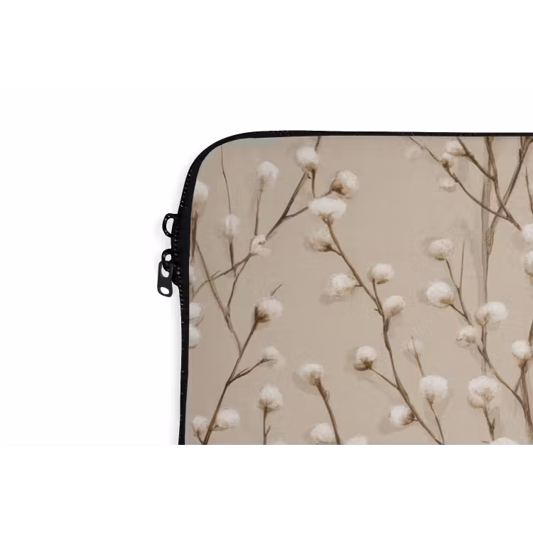 Laptophoes - Katoen - Natuur - Taupe — 6