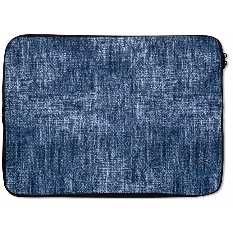 Laptophoes - Linnen - Textuur - Patroon - Denim - Rustiek — 1