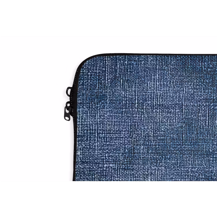 Laptophoes - Linnen - Textuur - Patroon - Denim - Rustiek — 6