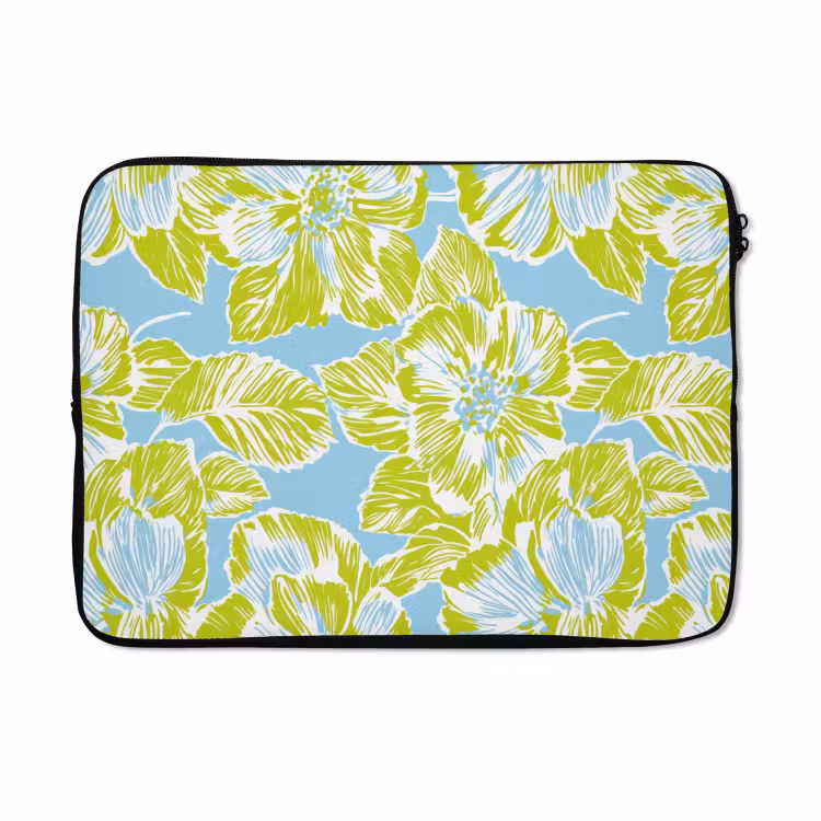 Laptophoes - Modern - Bloemen - Groen — 5