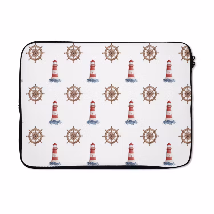 Laptophoes - Nautisch - Klassiek - Rood — 5