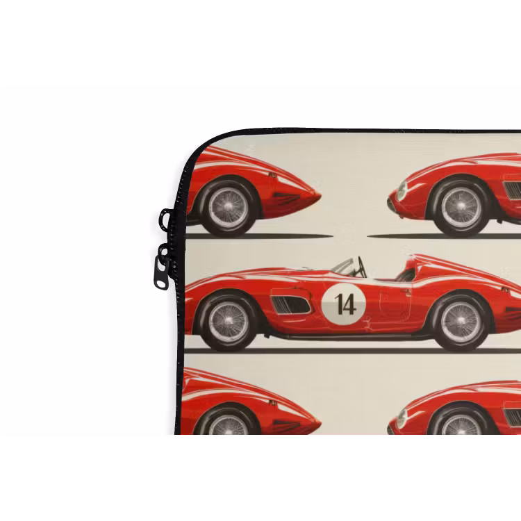 Laptophoes - Raceauto - Retro - Rood — 6