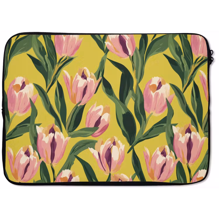 Laptophoes - Tulpen - Botanisch - Geel — 1