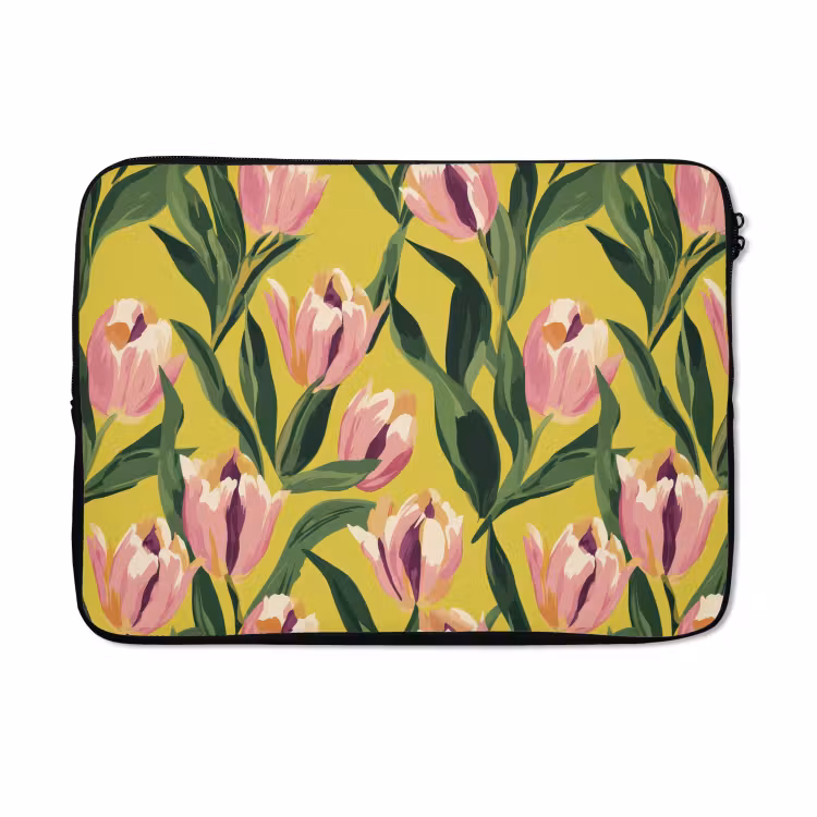 Laptophoes - Tulpen - Botanisch - Geel — 5
