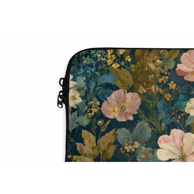 Laptophoes - Wilde bloemen - Botanisch - Patroon - Roze - Romantisch — 6