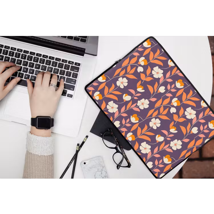 Laptophoes - Boho - Vintage - Paars — 3