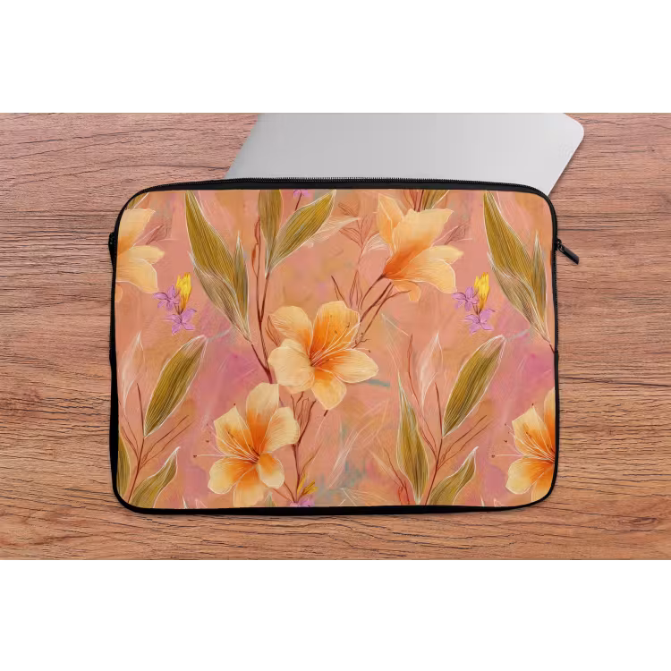 Laptophoes - Botanisch - Bloemen - Kleurrijk — 2
