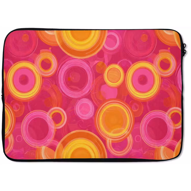 Laptophoes - Cirkels - Design - Kleurrijk — 1