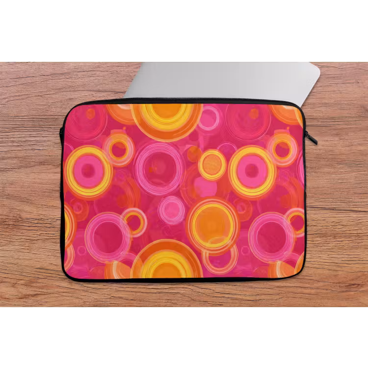 Laptophoes - Cirkels - Design - Kleurrijk — 2