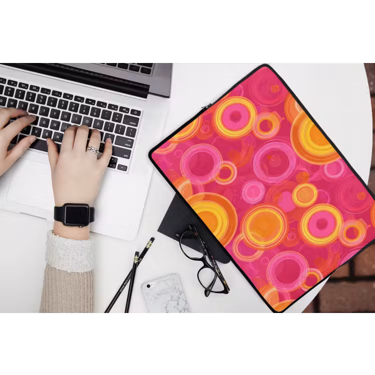 Laptophoes - Cirkels - Design - Kleurrijk — 3