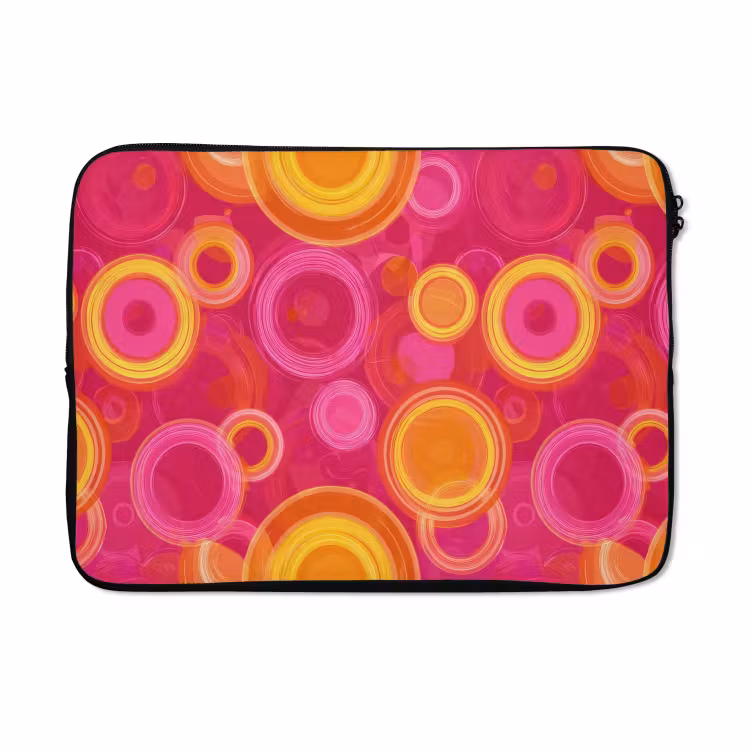 Laptophoes - Cirkels - Design - Kleurrijk — 5