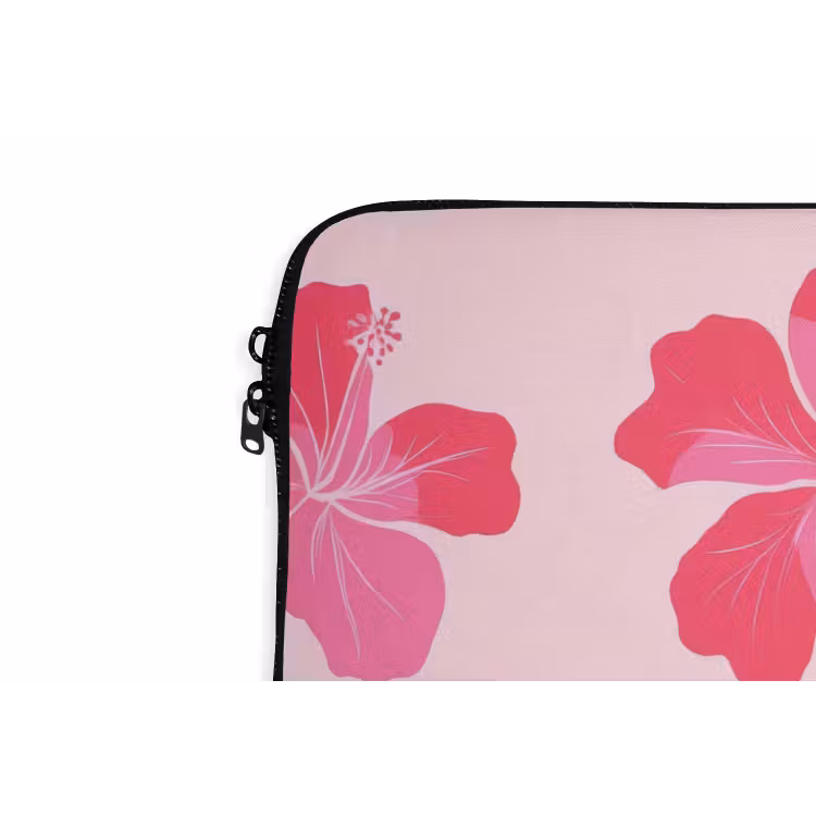 Laptophoes - Hibiscus - Bloemen - Roze — 6