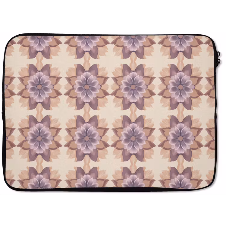 Laptophoes - Klassiek - Patroon - Paars — 1