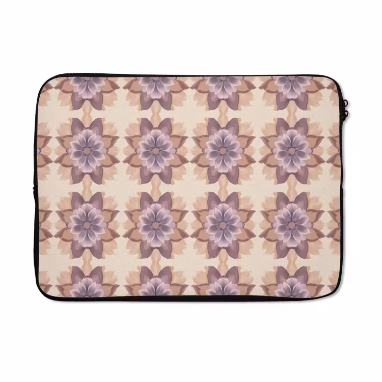 Laptophoes - Klassiek - Patroon - Paars — 5