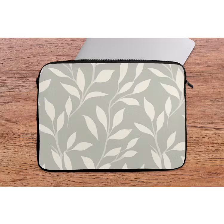 Laptophoes - Minimalistisch - Patroon - Groen — 2