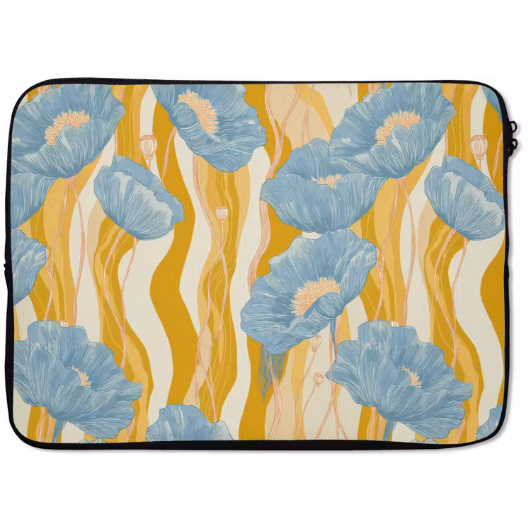 Laptophoes - Papavers - Botanisch - Blauw — 1