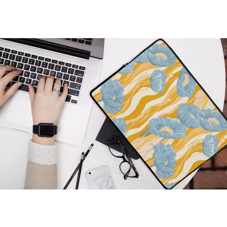 Laptophoes - Papavers - Botanisch - Blauw — 3