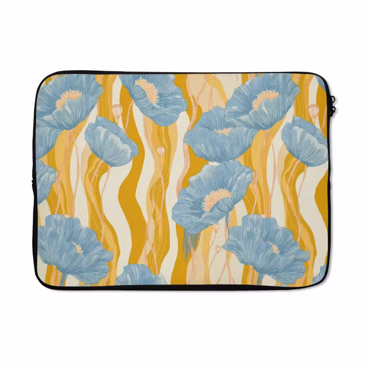 Laptophoes - Papavers - Botanisch - Blauw — 5