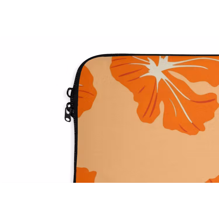 Laptophoes - Tropisch - Hibiscus - Oranje — 6