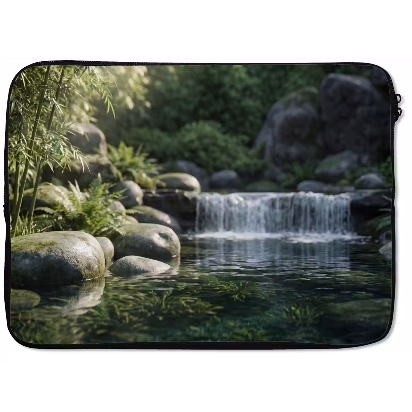 Laptophoes - Beek - Waterval - Natuur - Groen — 1