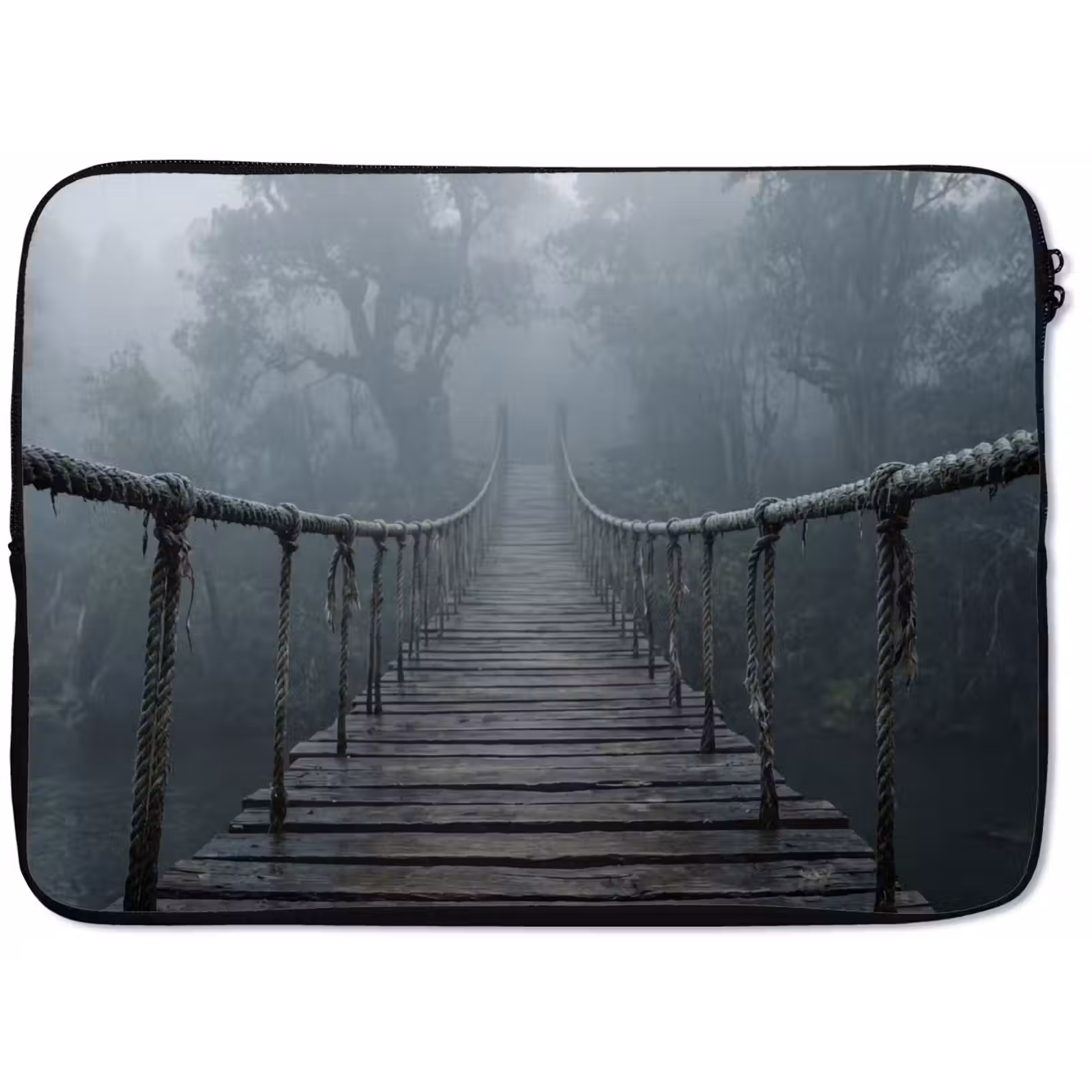 Laptophoes - Brug - Jungle - Mist - Natuur — 1