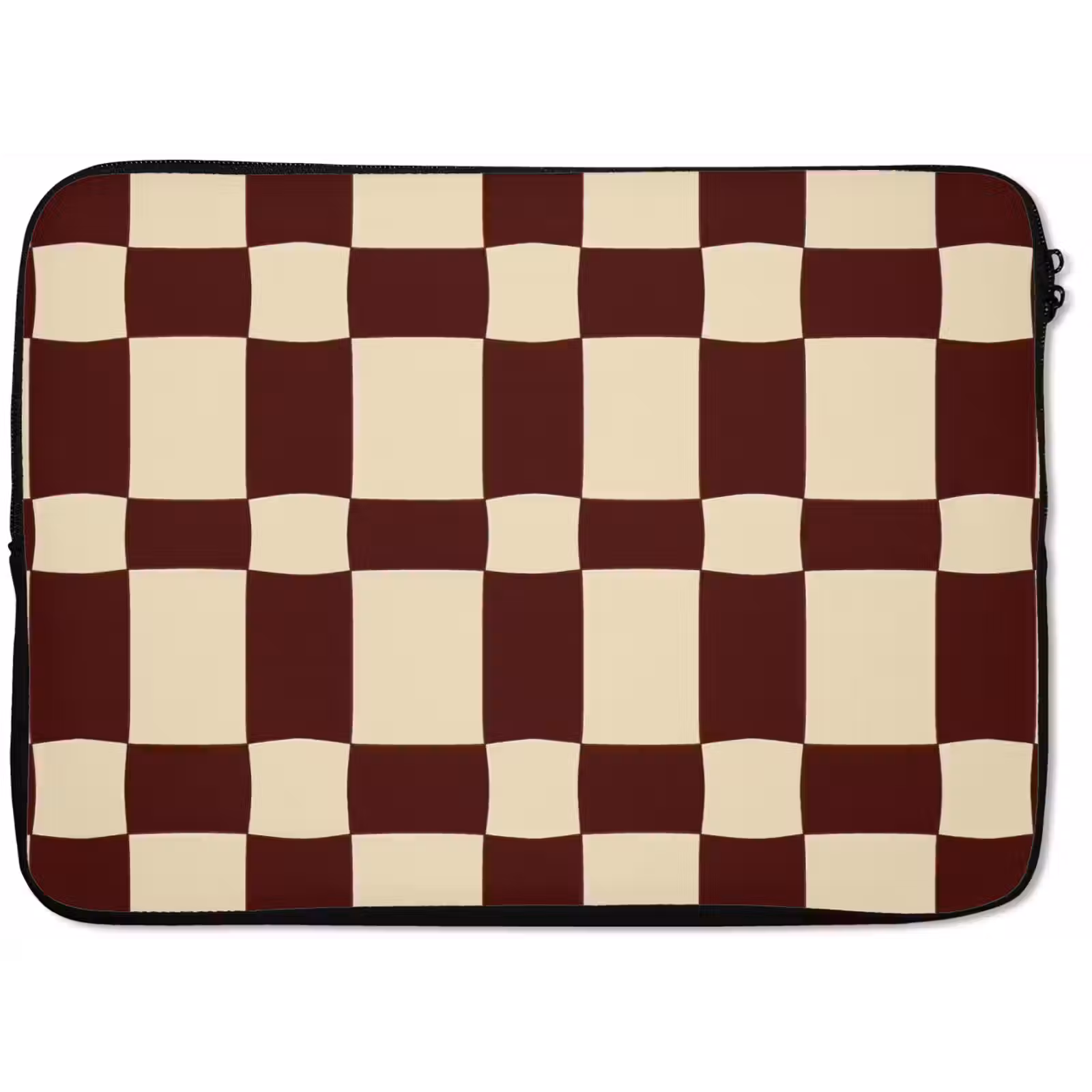 Laptophoes - Retro - Patroon - Bruin — 1
