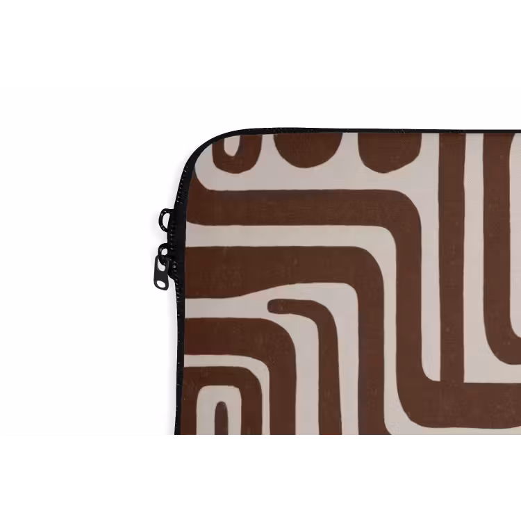 Laptophoes - Abstract - Patroon - Bruin — 6