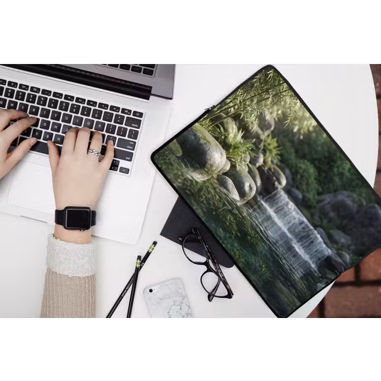 Laptophoes - Beek - Waterval - Natuur - Groen — 3