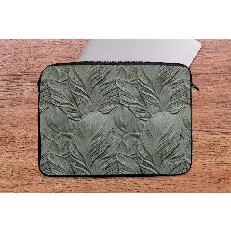 Laptophoes - Bladeren - Textuur - Groen — 2