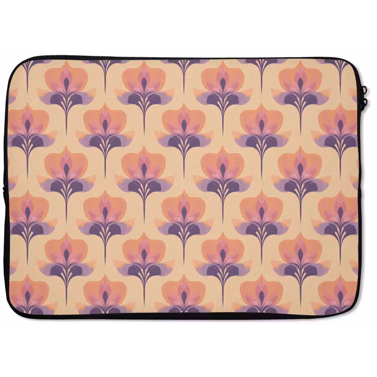 Laptophoes - Botanisch - Patroon - Pastel — 1