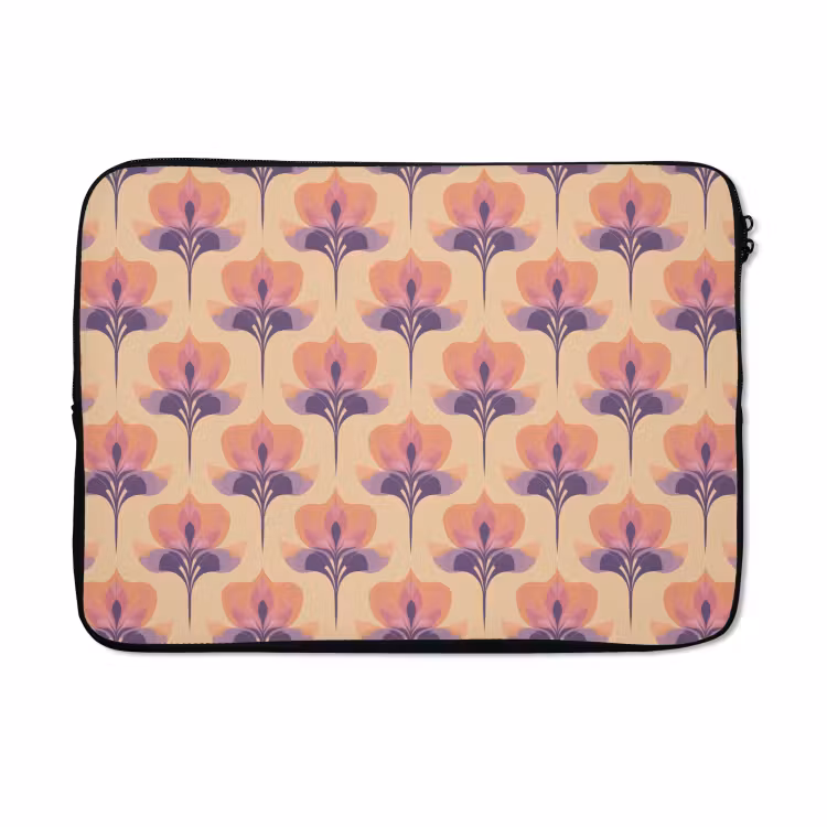 Laptophoes - Botanisch - Patroon - Pastel — 5