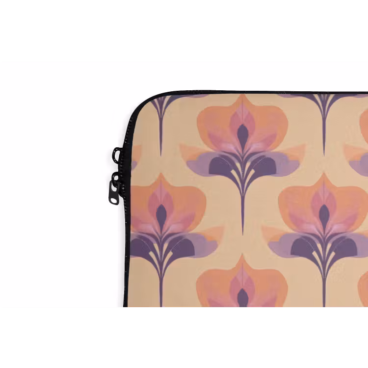 Laptophoes - Botanisch - Patroon - Pastel — 6
