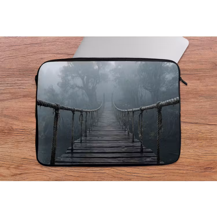 Laptophoes - Brug - Jungle - Mist - Natuur — 2