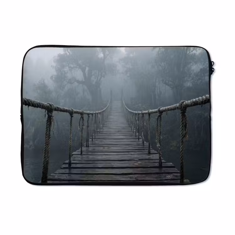 Laptophoes - Brug - Jungle - Mist - Natuur — 5