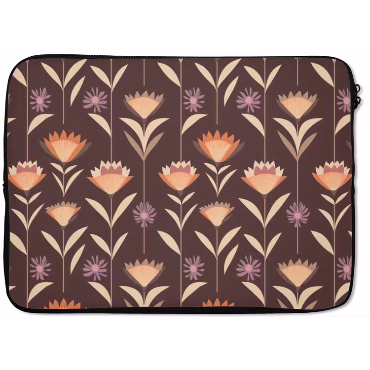 Laptophoes - Elegant - Retro - Bruin — 1