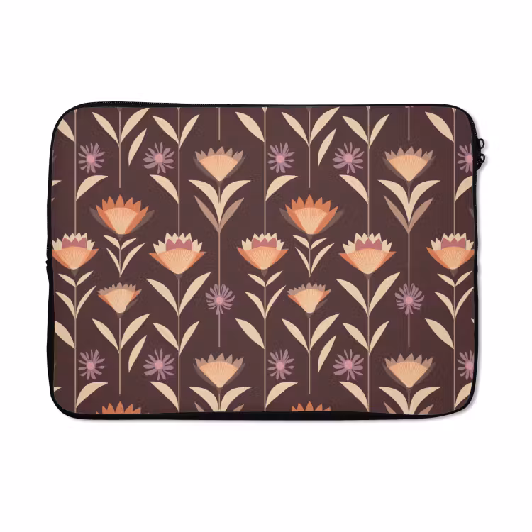 Laptophoes - Elegant - Retro - Bruin — 5