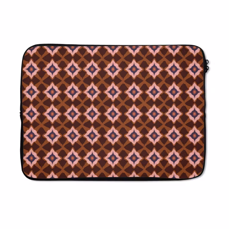 Laptophoes - Geometrisch - Sierlijk - Bruin — 5
