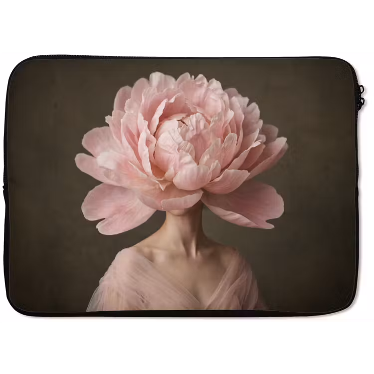 Laptophoes - Gezicht - Roos - Roze — 1