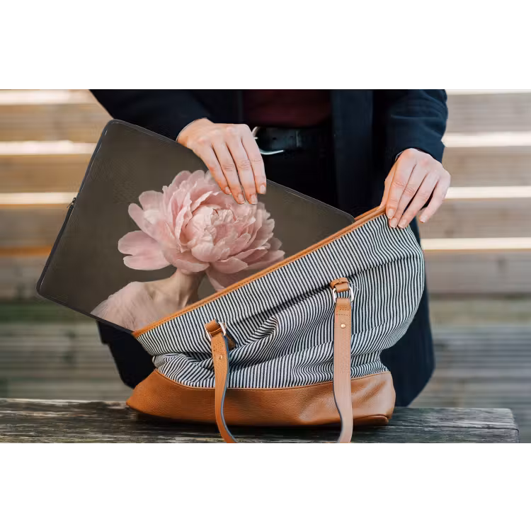 Laptophoes - Gezicht - Roos - Roze — 4